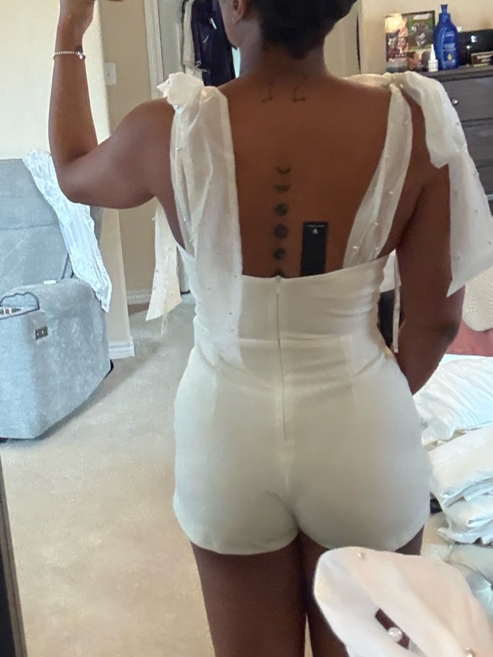 Ivory Strap Romper - Picture 4 of 4